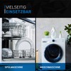 kör4u Flush-Mounted Siphon for Washing Machines with Stainless Steel Panel,