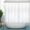 YISURE White PEVA Shorter Shower Curtain 60inch Height, Solid White