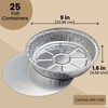 Juvale Round Aluminum Pans with Lids - Disposable Pie Pans