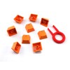 Honbay 9 Orange PBT Keys Backlit Translucent Keycaps for Mechanical