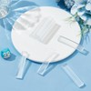 INFUNLY 10pcs Clear White Reusable Clay Mold Making 2.9x2.9 Inch