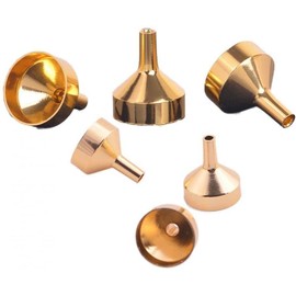 6 Pcs Small Metal Funnels for Filling Small Mini Bottles or Containers Household Items Metal Pipette,Kitchen Accessories Professional Specialty Tools Funnels