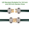 Hose repair kit,（3 Sets）garden hose repair Fittings Aluminum Female and