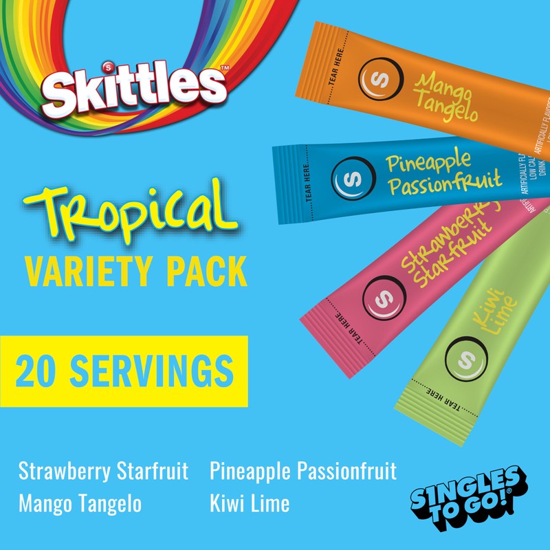Skittles Singles To Go Variety Pack, Watertok Powdered Drink Mix,