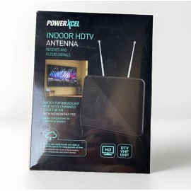 N/A PowerXcel Indoor HDTV Antenna Receives and Filters Signals