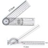 Selinear Goniometer, 2 Pack Plastic, Clear, Multi-functional, Portable, Drawing, Engineering,