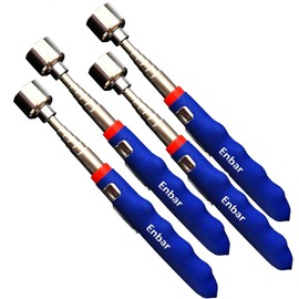 Enbar 20lb Telescoping Magnetic Pick Up Tool Extendable 31" Telescopic Magnet Stick Useful for Hard-to-Reach,Sink Drains Mechanic Automotive Gifts for Men Women Husband Birthday Father's Day(4PCS)