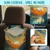 KXWQTRDD Car Garbage Bag Mountain Lake and Sunrise Drawstring Car