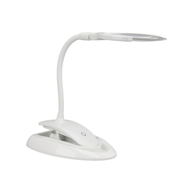 Magnifying Lamp 6 LED 2 Gears Optical Lens Adjustable Foldable