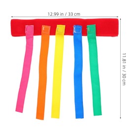 Homoyoyo 4PCS Tail Catch Game Belts,Pull Tail Game Colourful Elastic Band Running Training Props for Birthday Camping Family Gatherings Party Sports Activity - Assorted Colors