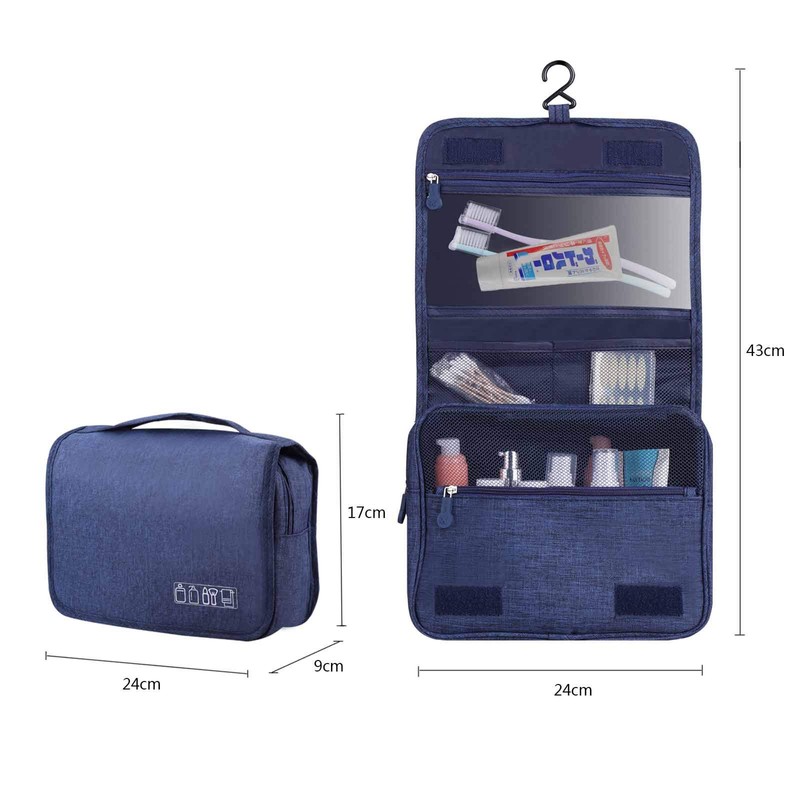 Sanfire Toiletry Bag, Pouch, with Hook, Bag, Travel, Cosmetic Pouch,