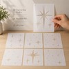 QIHAWN 6Pcs PET Star Stencils, 20x15cm Reusable Painting Templates