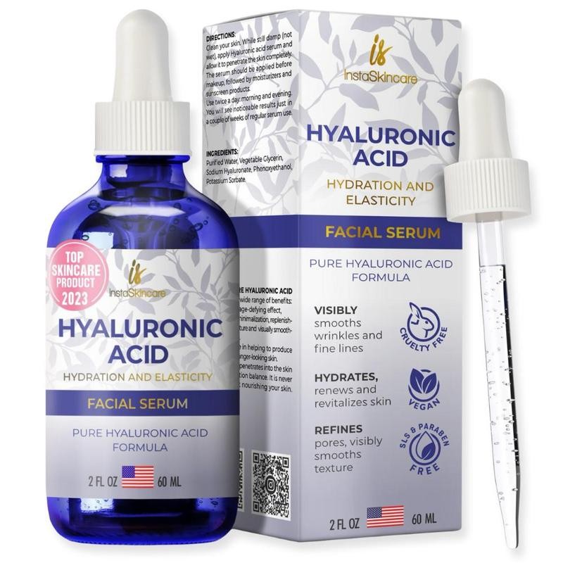Wrinkle Serum with Pure Hyaluronic Acid – Hydrating, Brightening &