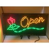 Open Sign W/Rose LED Light Sign Ultra Bright for Business