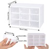 Pack of 2 Craft Box Storage Drawer Sorting Box Desktop