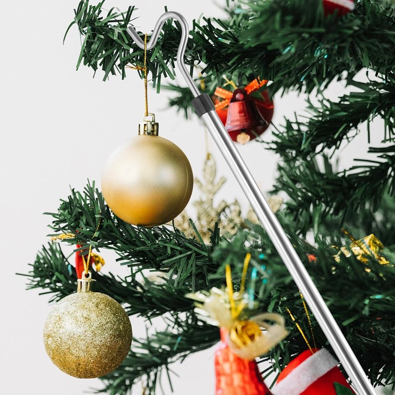 Greeily Clothes Hook Pole, High Reach Garment Hook for Hanging