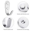YSDMY 6 Pcs Coat Hooks Wall Mounted Hat Hook Robe
