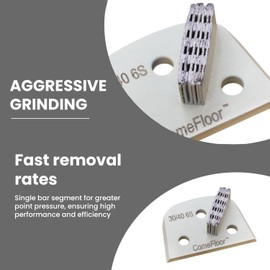 Super Sharp Concrete Floor Grinding Disc, Compatible with Lavina Onfloor Grinders, 30/40 Grit SSSSSS Metal Bond Diamond for Super Hard Floor Preparation