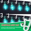 Konictom Christmas Light Hooks for Outside,100 Pcs Plastic Gutter Hooks