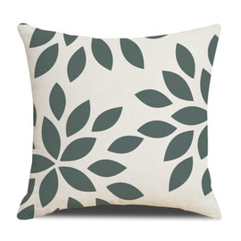 Homefeelzydys Cushion Covers,Cushion Covers 40 x 40 set of 4 Dark Green Square Throw Pillow Case cushion covers 16x16 4Pack For Outdoor Patio Garden Blench Living Room Sofa Farmhouse Decor