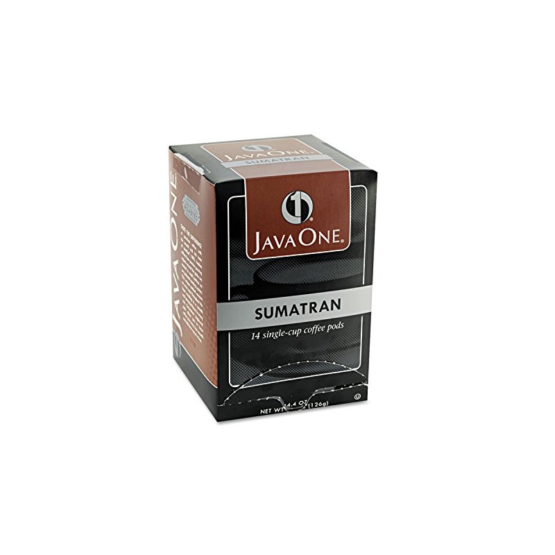 Java One Single Cup Coffee Pods, Sumatra Mandheling, 14 Pods/box
