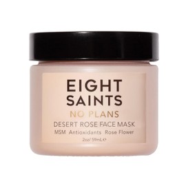 Eight Saints No Plans Clay Face Mask Skin Care Product, Natural and Organic Pore Reducing Clay Facial Mask to Remove Blemishes, Acne, Oil, and Impurities, 2 Ounces