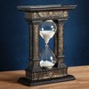 Veronese Design 7 1/8 Egyptian Winged Sun Columns Hourglass Resin