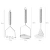 Potato Masher, 3 Pieces Potato Masher Stainless Steel Vegetable Masher
