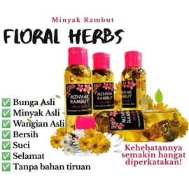 vco 🔥BEST SELLING🔥🎁+ MINYAK RAMBUT FLORAL HERBS [TANPA BAHAN KIMIA] + FREE GIFT