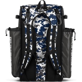 Boombah Superpack Bat Pack - Backpack Version (no wheels) - BPSPCMC23 Digital Camo Charcoal/Navy