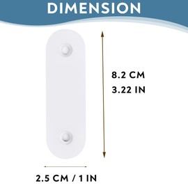 stainless steel Doorbell Cover Plate | door hole cover plate |the ring doorbell cover plate made to cover the existing hole in the wall from a old door bell button (White)