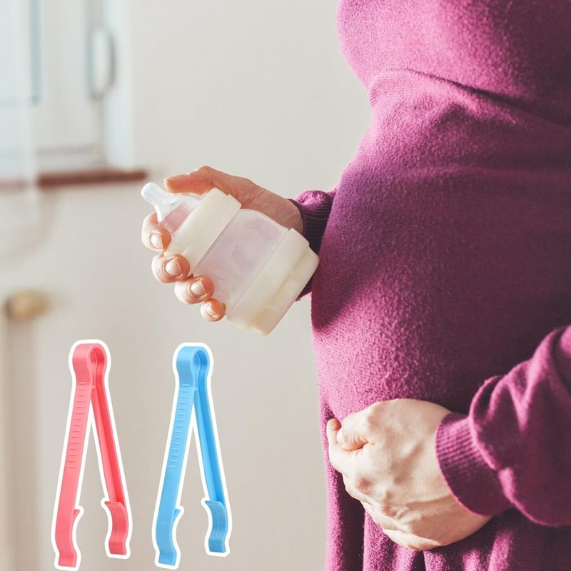 2 Pieces Baby Bottle Tongs, Multifunction Anti-Scalding Bottle Clips, Sterilized