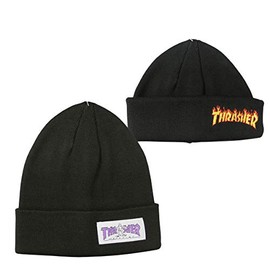 Slasher GONZ Hometown 2-Way Knit Cap, Cotton, Summer, Short Beanie, Unisex, 3 Colors, Gonz Mark Gonzalez, Black