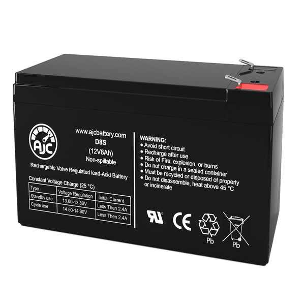 AJC Universal Power Group UB1280 12V 8Ah Sealed Lead Acid Battery - This is an Brand Replacement