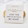 Philip Jones Sterling Silver Bottom of My Heart Bracelet