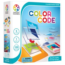 SmartGames Color Code Cognitive Skill-Building Puzzle Game Featuring 100 Challenges for Ages 5 - Adult
