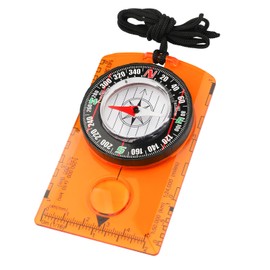 HKDiRedy Compass Hiking Survival,Hiking Gear,Wilderness Survival Compass for Kids- Magnetic Gear Set Navigation Map- Backpacking Camping Hunting Survival (Orange)