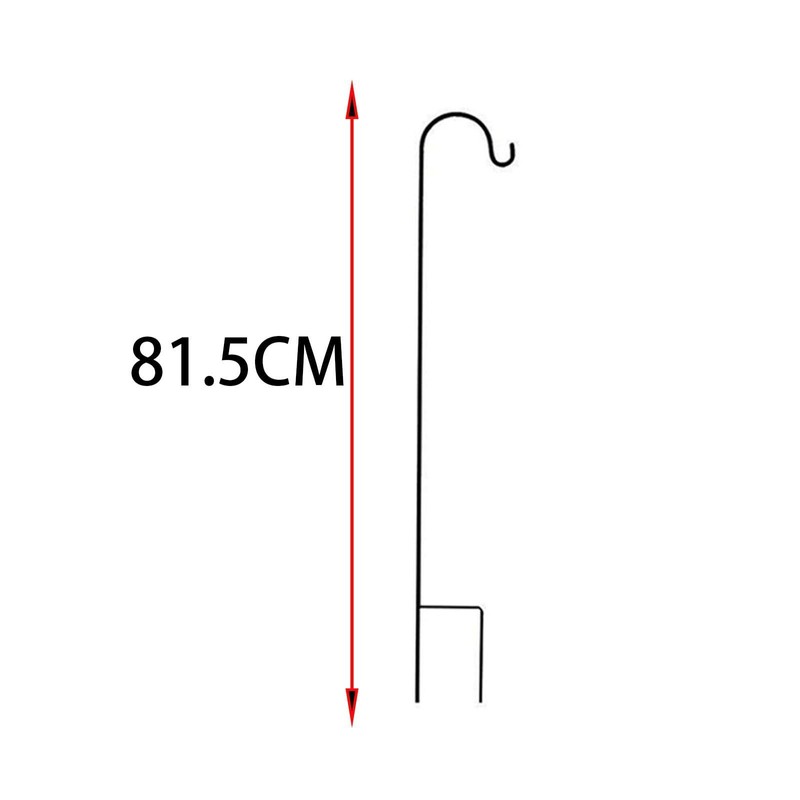 Folpus Iron Shepherd Hook Bird Feeder Pole Floor Pole Multiuse