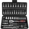 hmevsafinect 1/4 Inch Drive Socket Ratchet Wrench Set, 45 Pieces