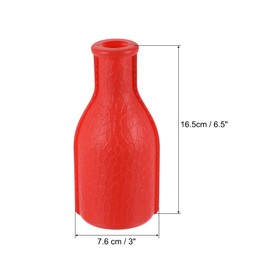 PATIKIL Billiard Kelly Pool Shaker Bottle Plastic with 16 Numbered Tally Balls Peas, Red