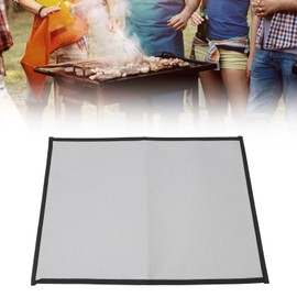 Fireproof Grill Mat, Deck and Patio Protector Mat, Foldable, Lightweight, BBQ Mat for Outdoor Grill, Table, Camping Fireproof Mat (M)
