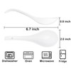 Soup Spoons Set of 8, Ceramic Chinese Soup Spoon, Asian