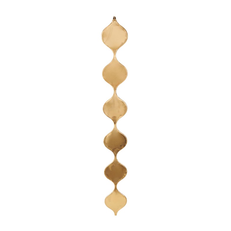 Deco 79 Metal Room Wall Mirror Slim Stacked Chain 6
