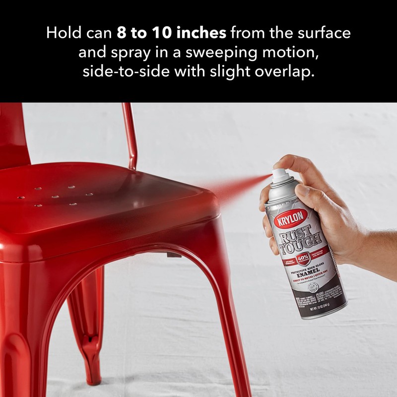 Krylon K09232007 'Rust Tough' Silver Metallic Rust Preventive Enamel -