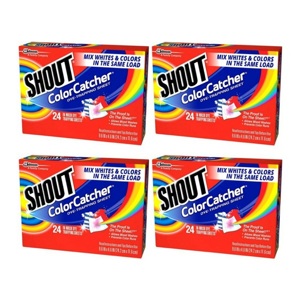 Shout Color Catcher 24Count Pack of 4
