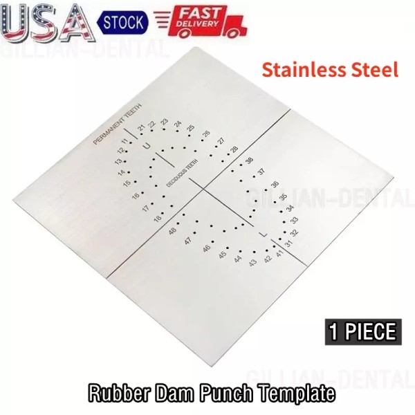 Unbranded Dental Endodontic Rubber Dam Sheet Punch Hole Board Barrier