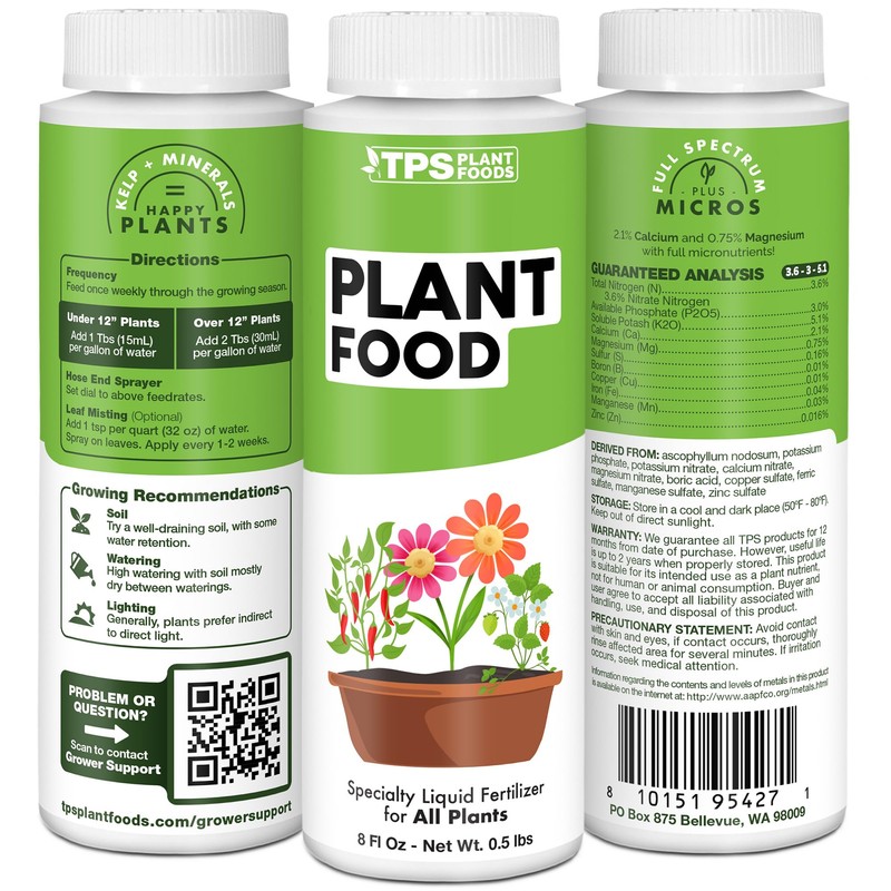 Plant Food for All Plants, Supports Healthy Plant Growth, 8