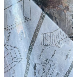 Kittrich Clear Vinyl 54" Wide PREMIUM NON-ADHESIVE Cover Protect Decor Arts Crafts