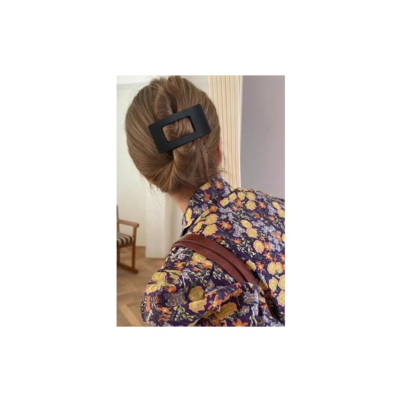 pinzas para el cabello planas medianas para mujer, pinzas rectangulares