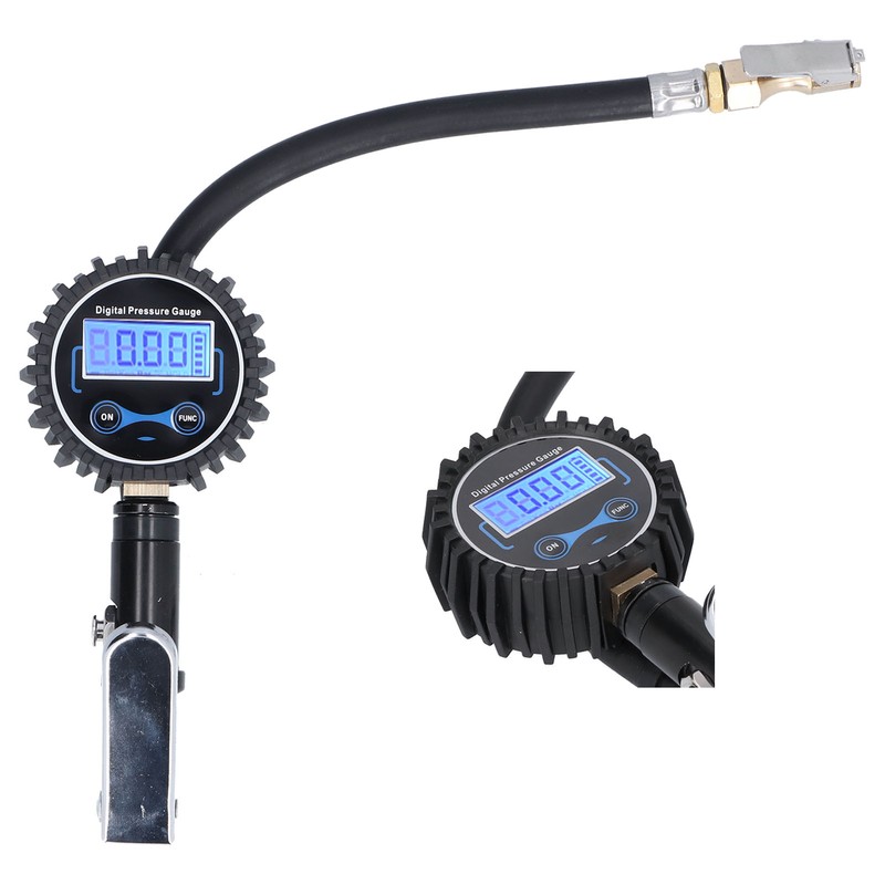 300PSI Tire Inflator Meter LCD Digital Display Inflation Pressure Gauge